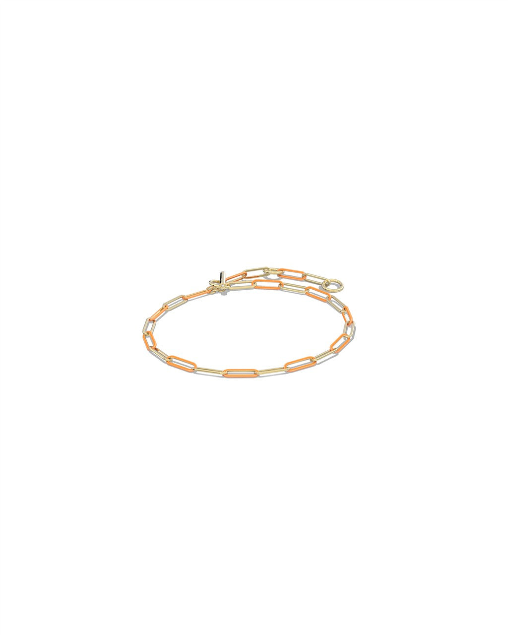 Courtney Enamel Link and Chain Bracelet