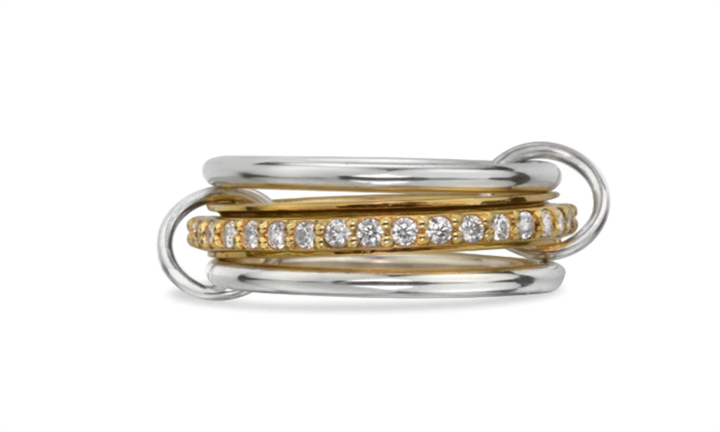 Union Silver & Gold Ring Size 9