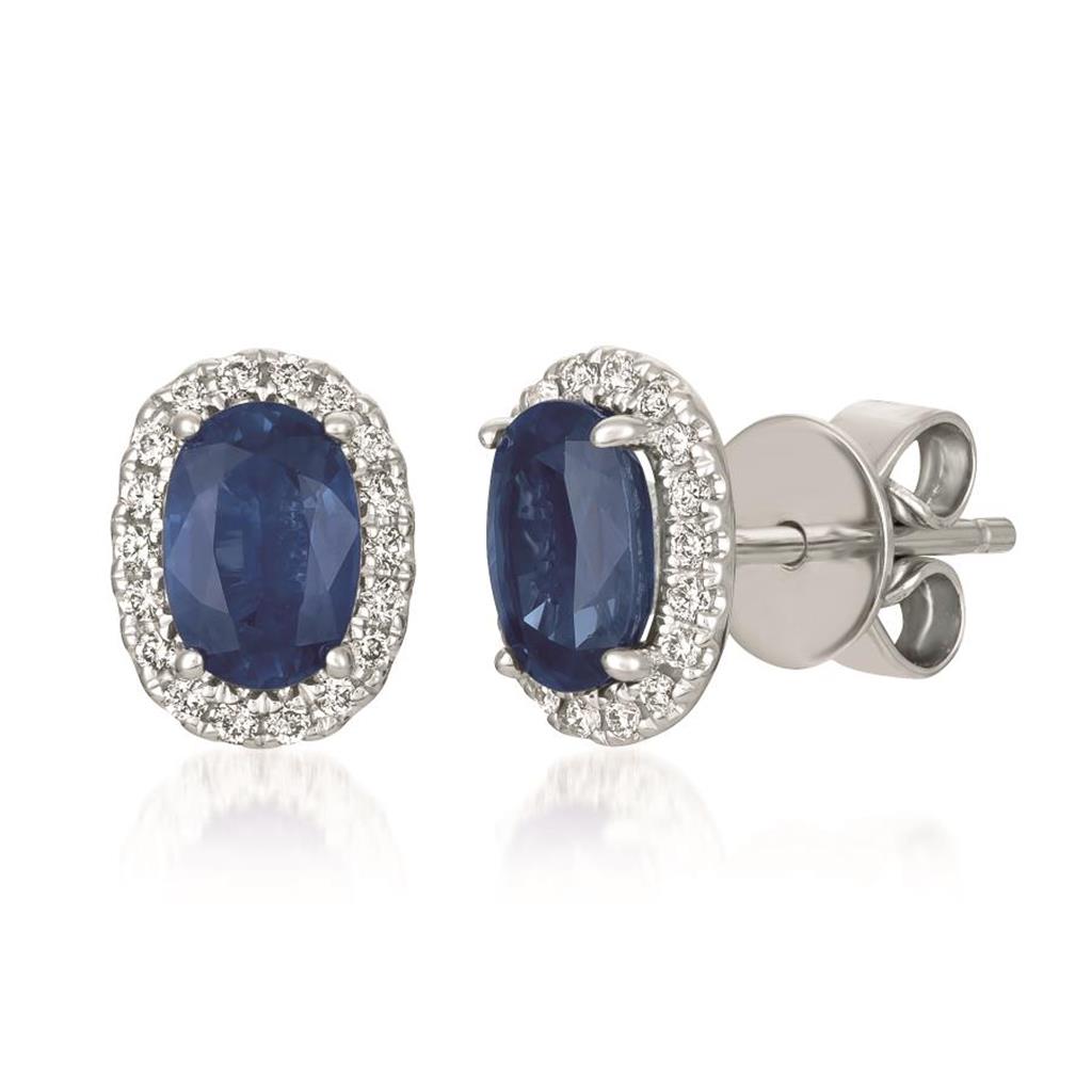 Le Vian® Earrings featuring Blueberry Sapphire™ Vanilla Diamonds®
