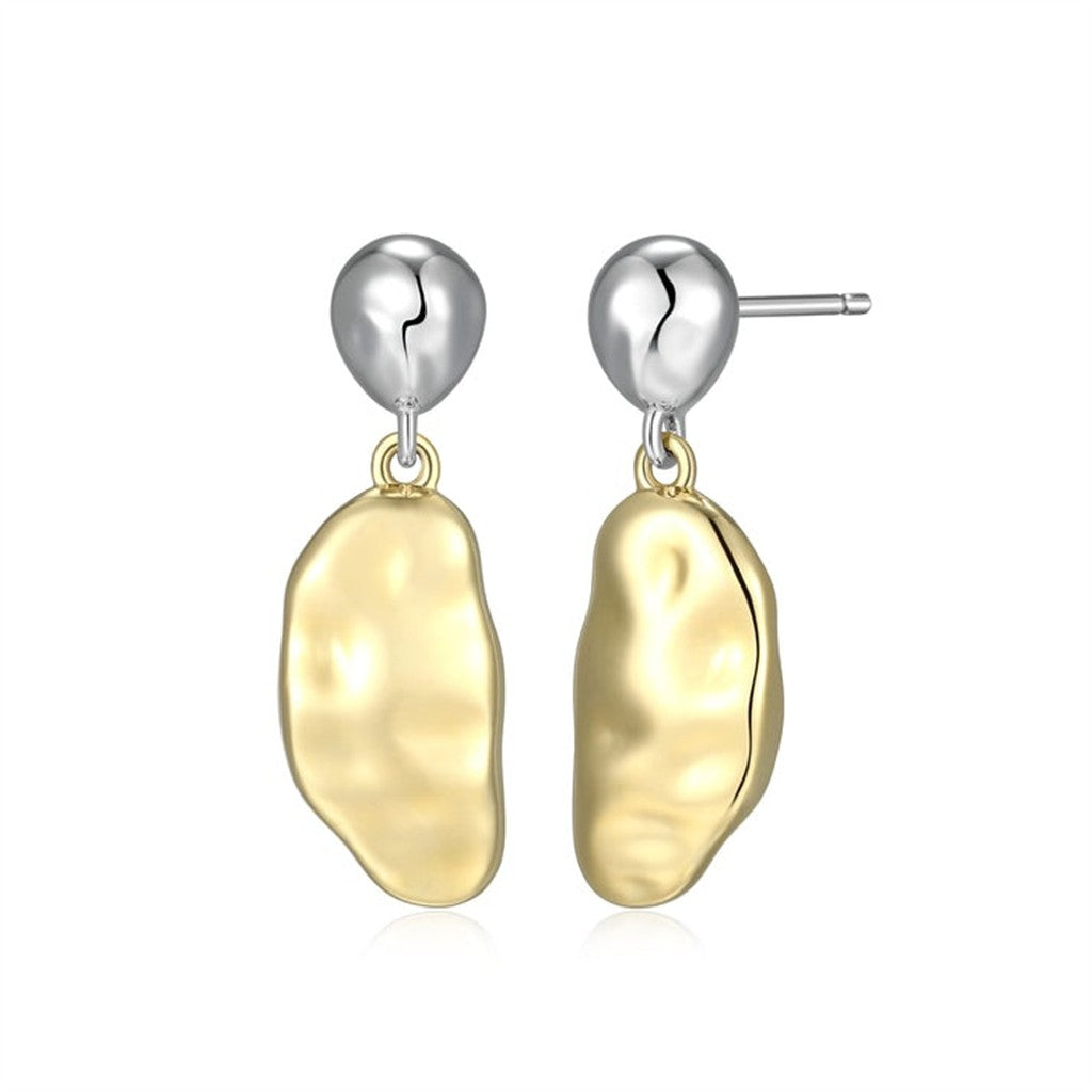 Elle Aurelia Two-Tone Stud Drop Earrings