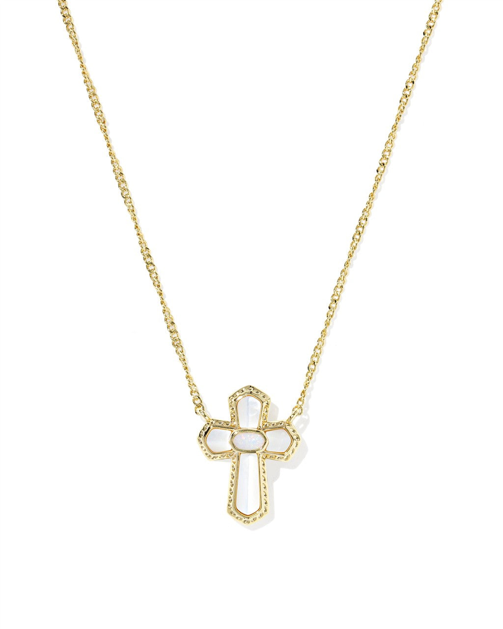 Cross Medallion Short Pendant Necklace
