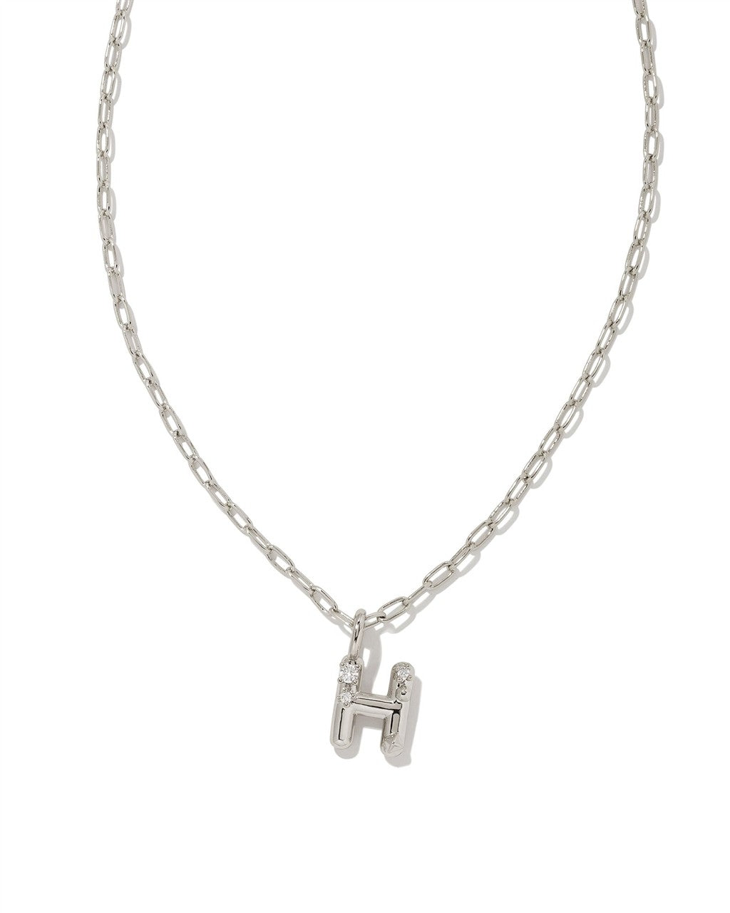 Kendra Scott Crystal Letter H Pendant Necklace
