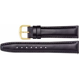 16 mm Regular Black Saddle Padded Watch Band