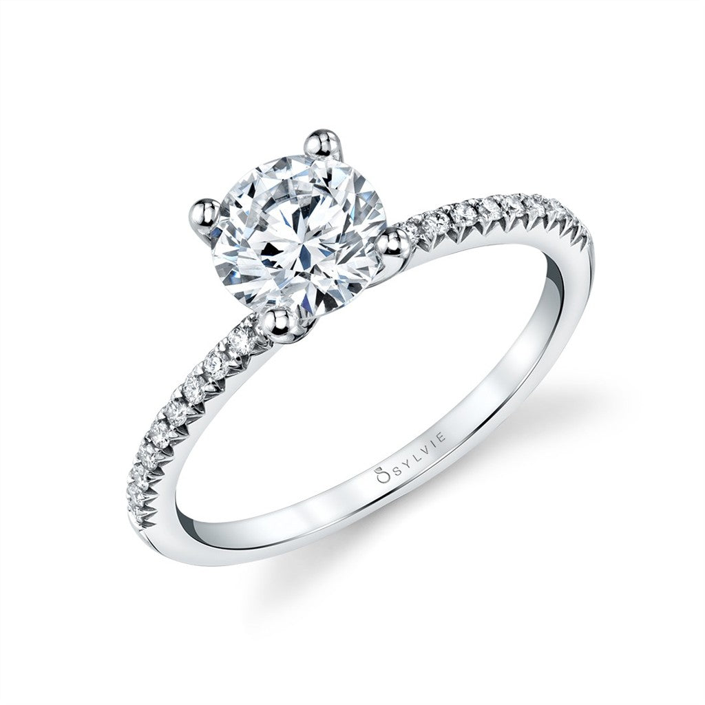 Adorlee Semi Mount Engagement Ring