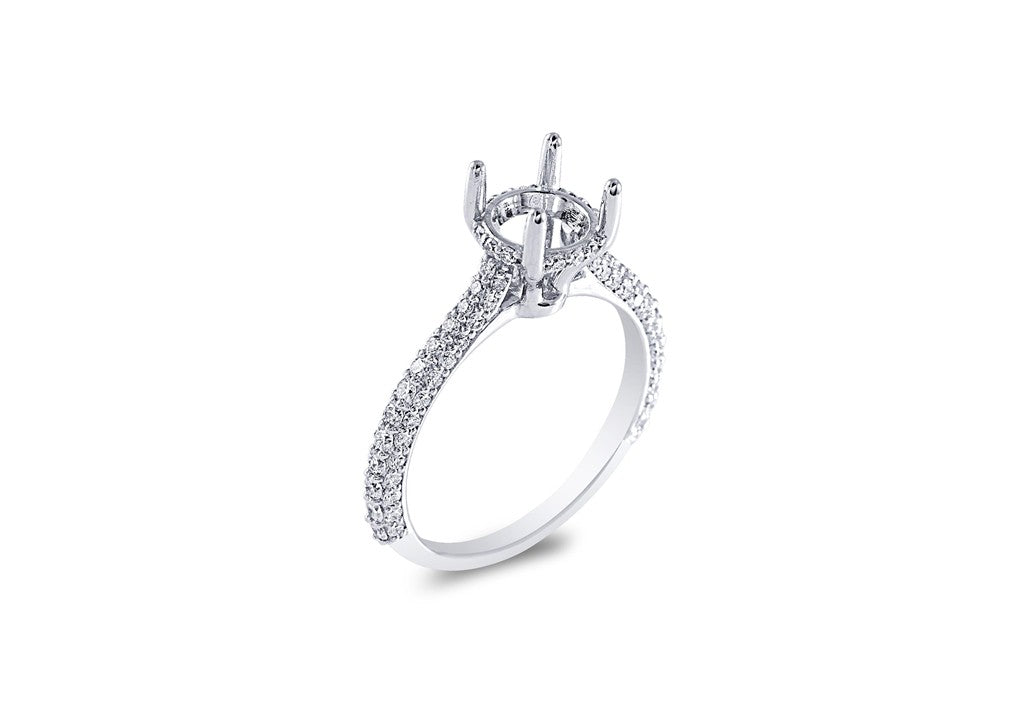 Diamond Semi Mount Engagement Ring
