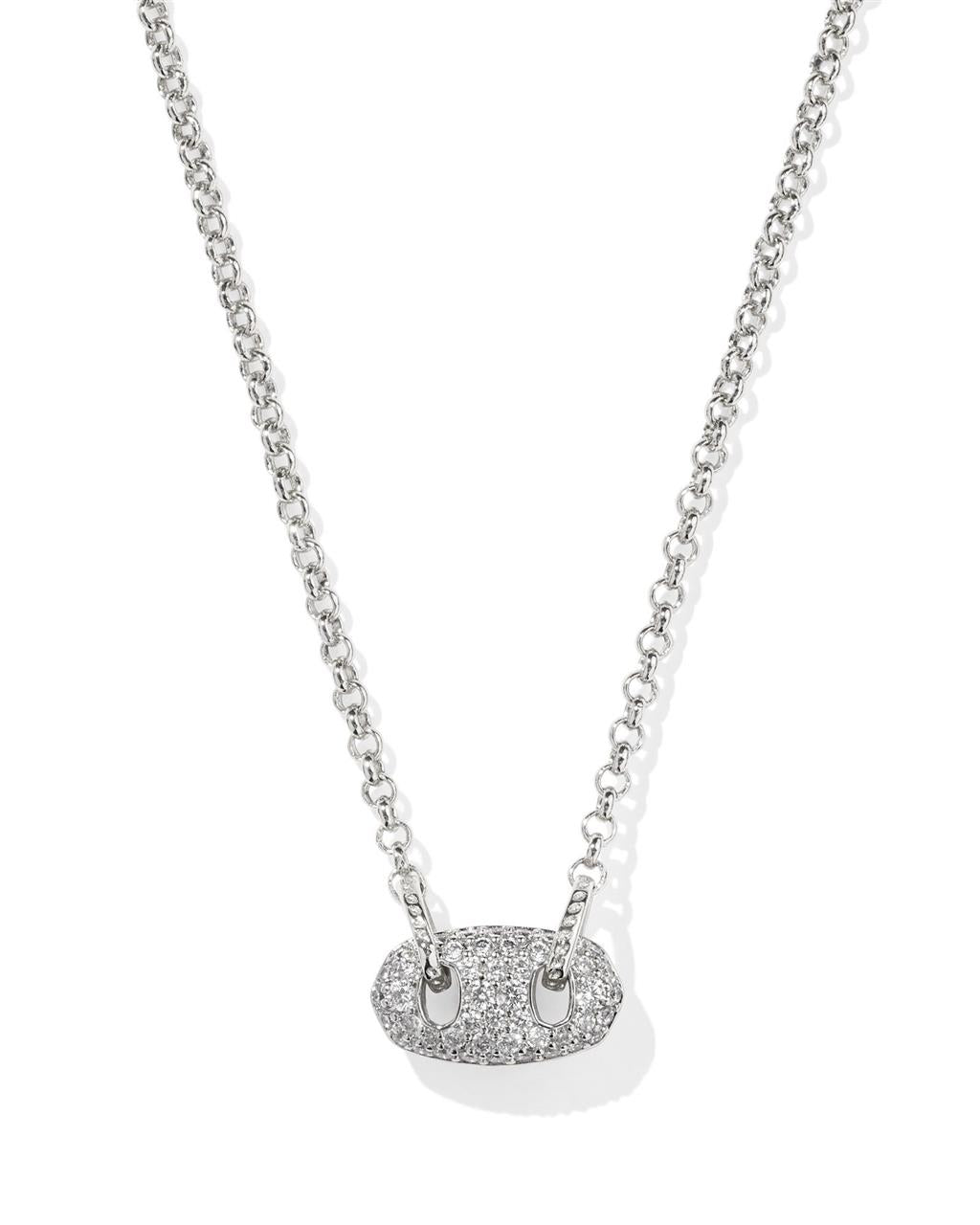 Kendra Scott Bailey Pave Short Pendant Necklace