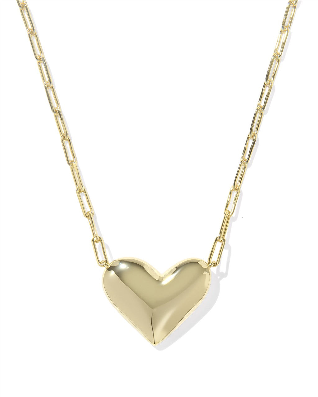 ARI HEART STATEMENT SHORT PENDANT NECKLACE