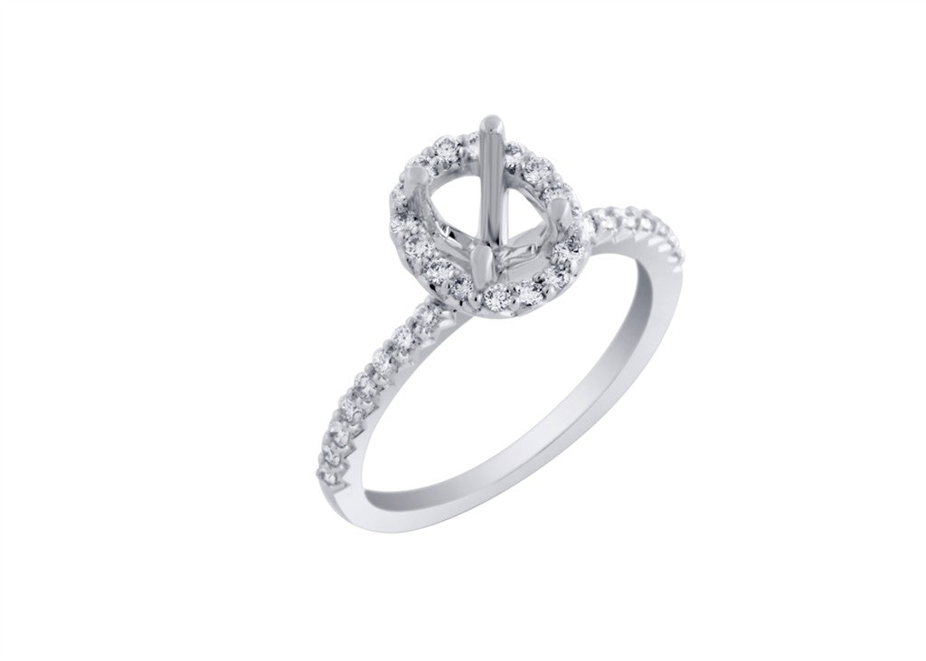 Diamond Semi Mount Engagement Ring