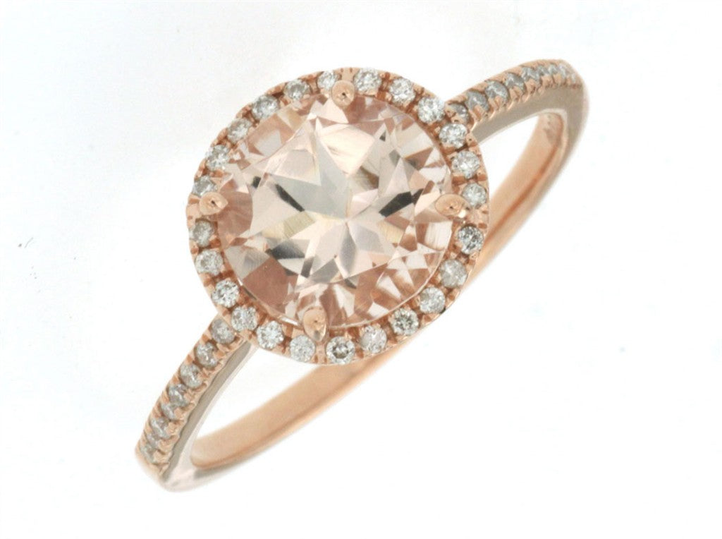 Morganite & Diamond Ring