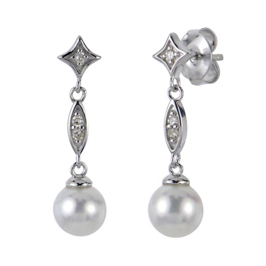 Sterling Silver Freshwater Pearl Earrings