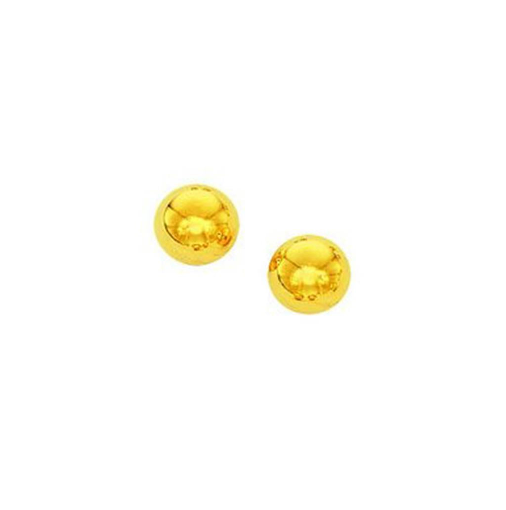 Gold 6mm Ball Earrings