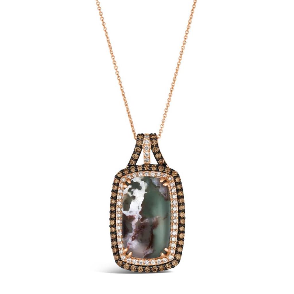 Le Vian® Pendant featuring Peacock Aquaprase™ Chocolate Diamonds® , Nude Diamonds™
