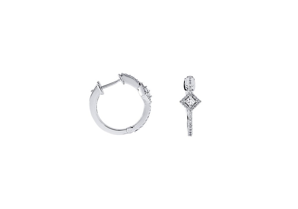 Diamond Hoop Earrings
