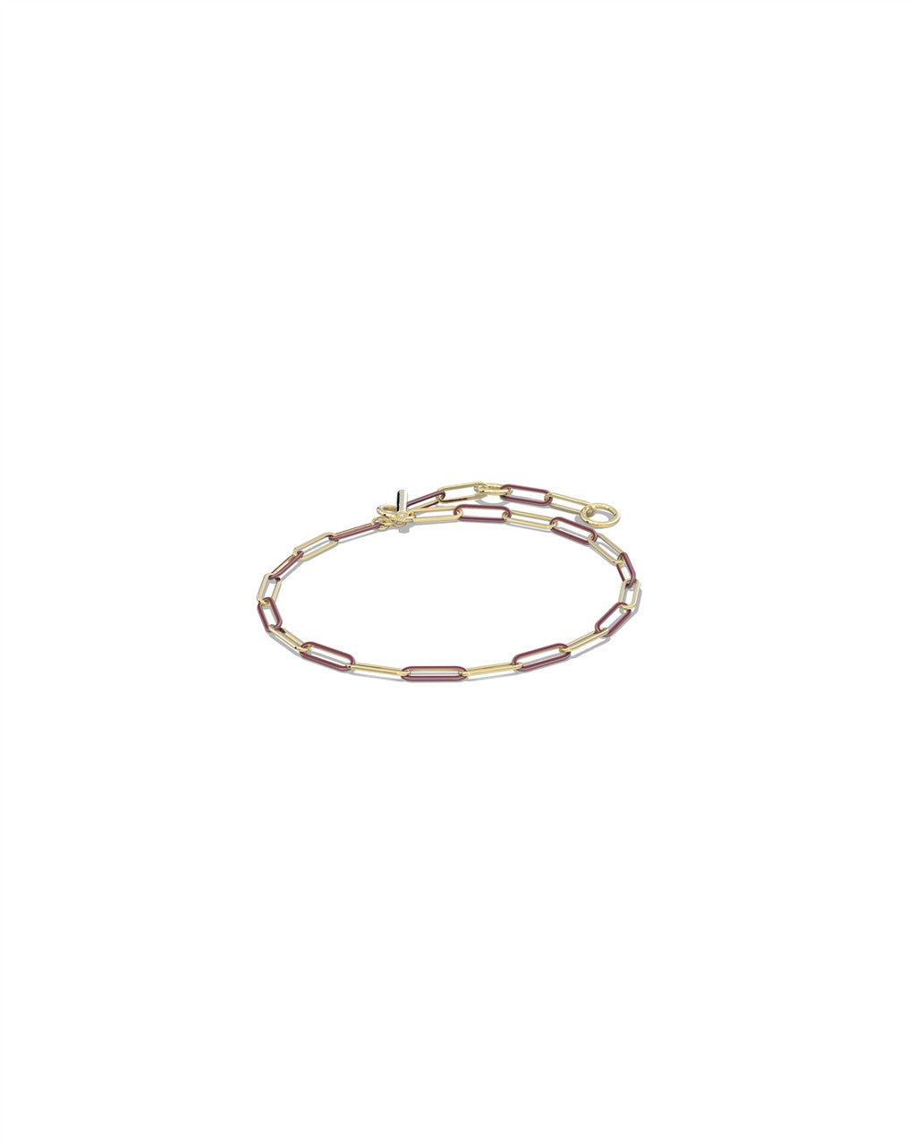Courtney Enamel Link and Chain Bracelet