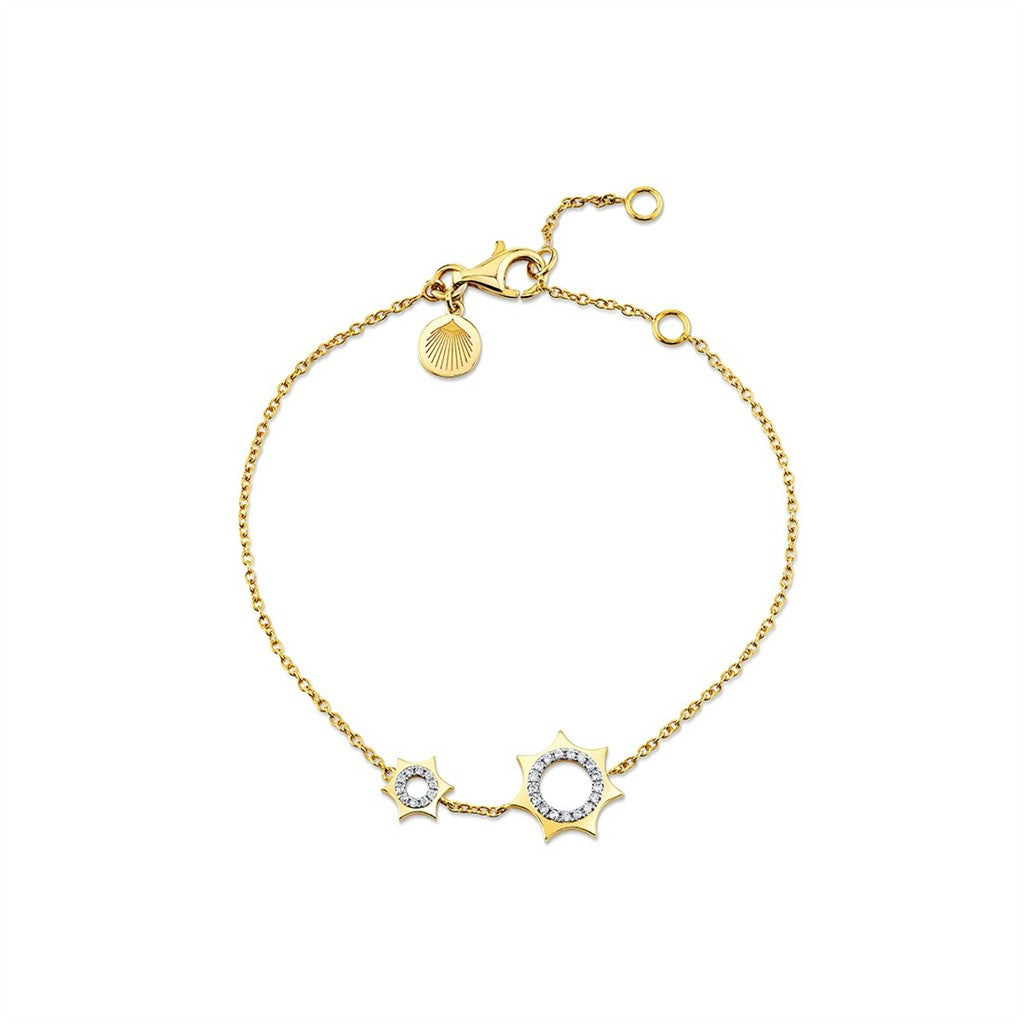 Solaz Spaced Sun Diamond Bracelet