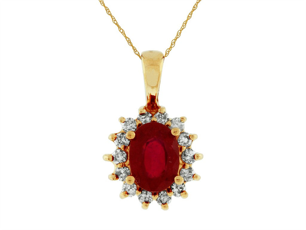 Ruby & Diamond Pendant