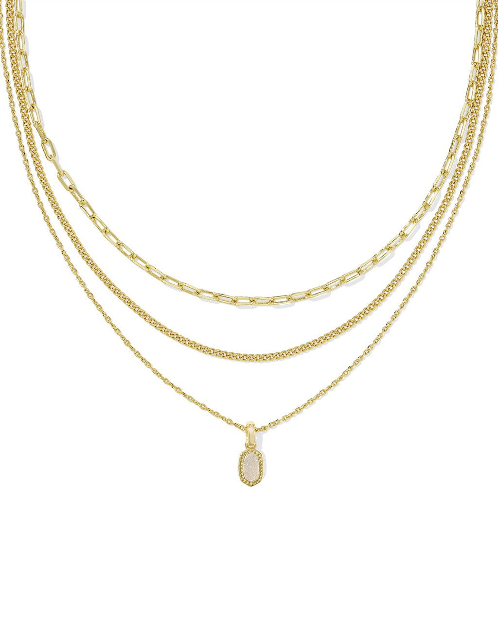 Kendra Scott Mini Elisa Triple Strand Pendant