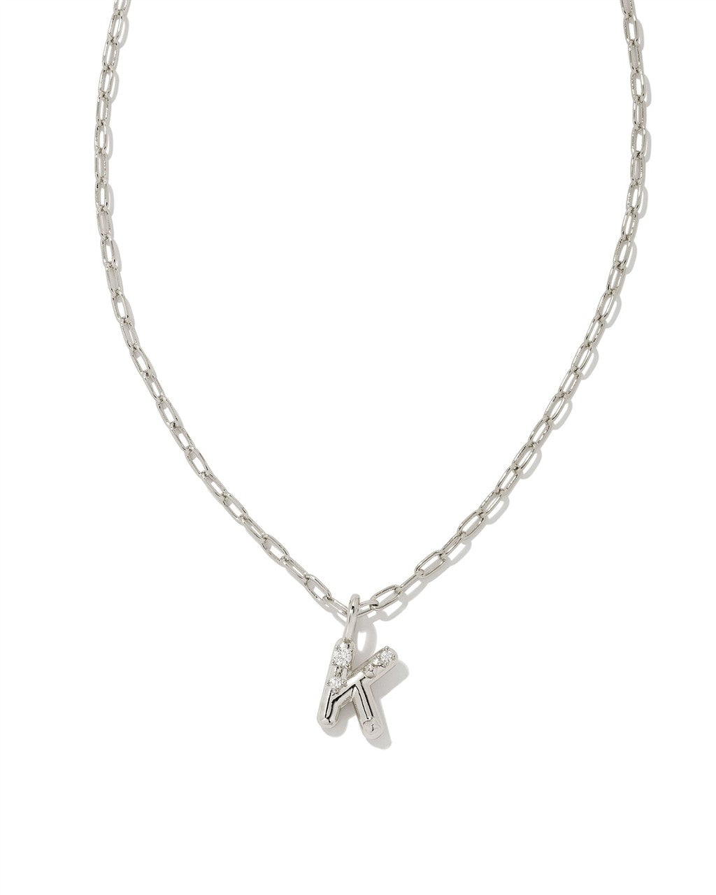 Kendra Scott Crystal Letter K Pendant Necklace