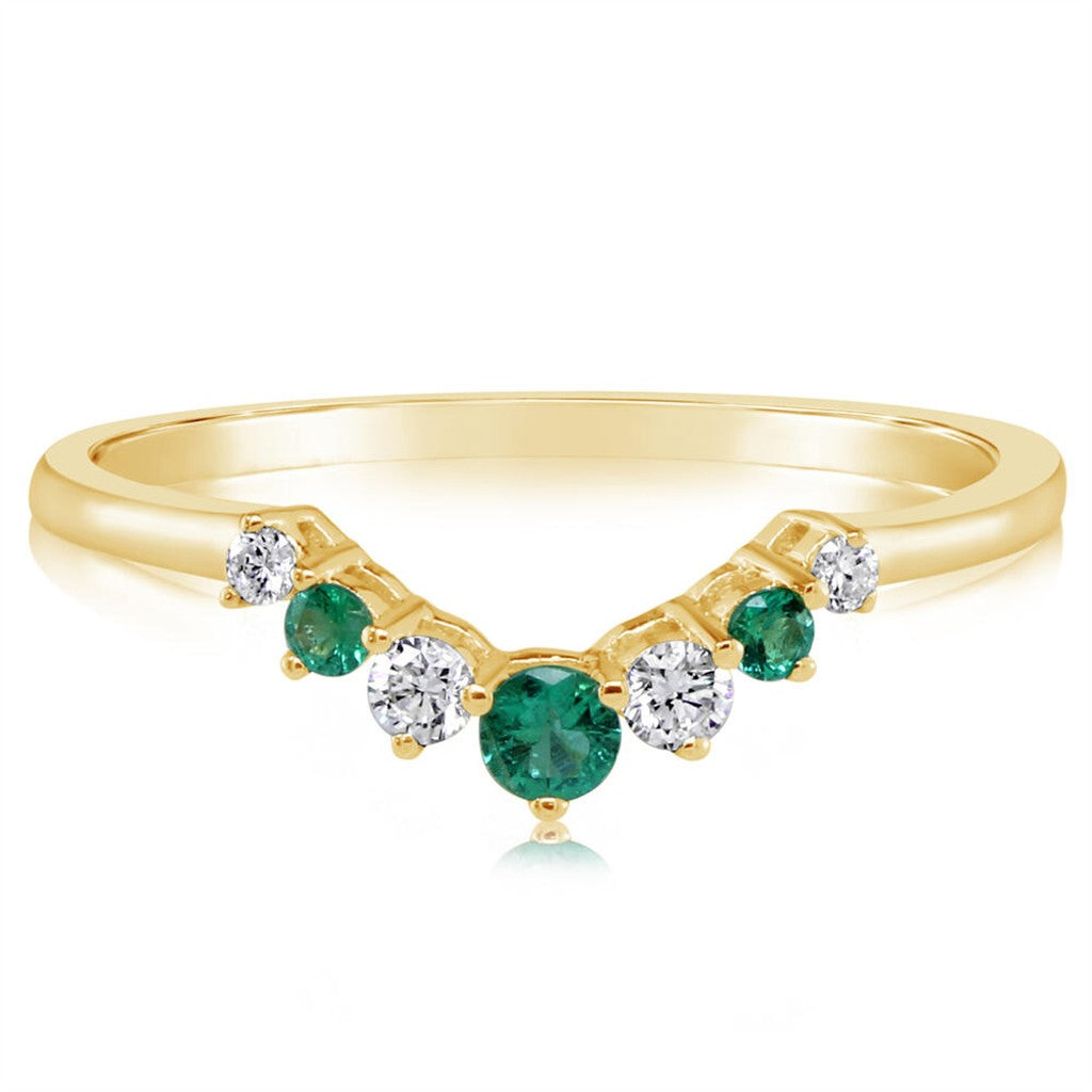 Emerald and Diamond Ring