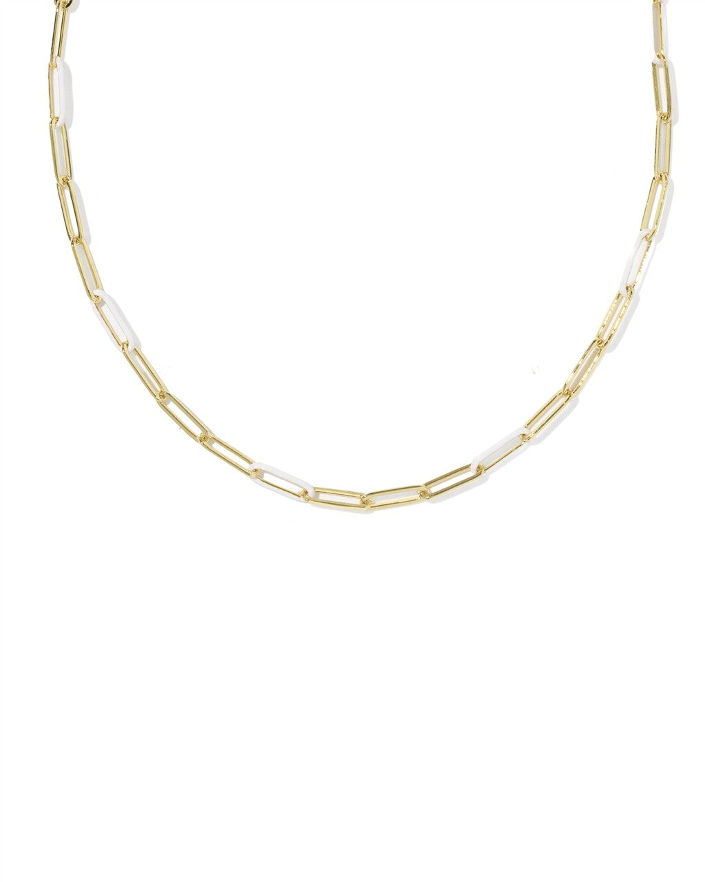 Courtney Enamel Link and Chain Necklace