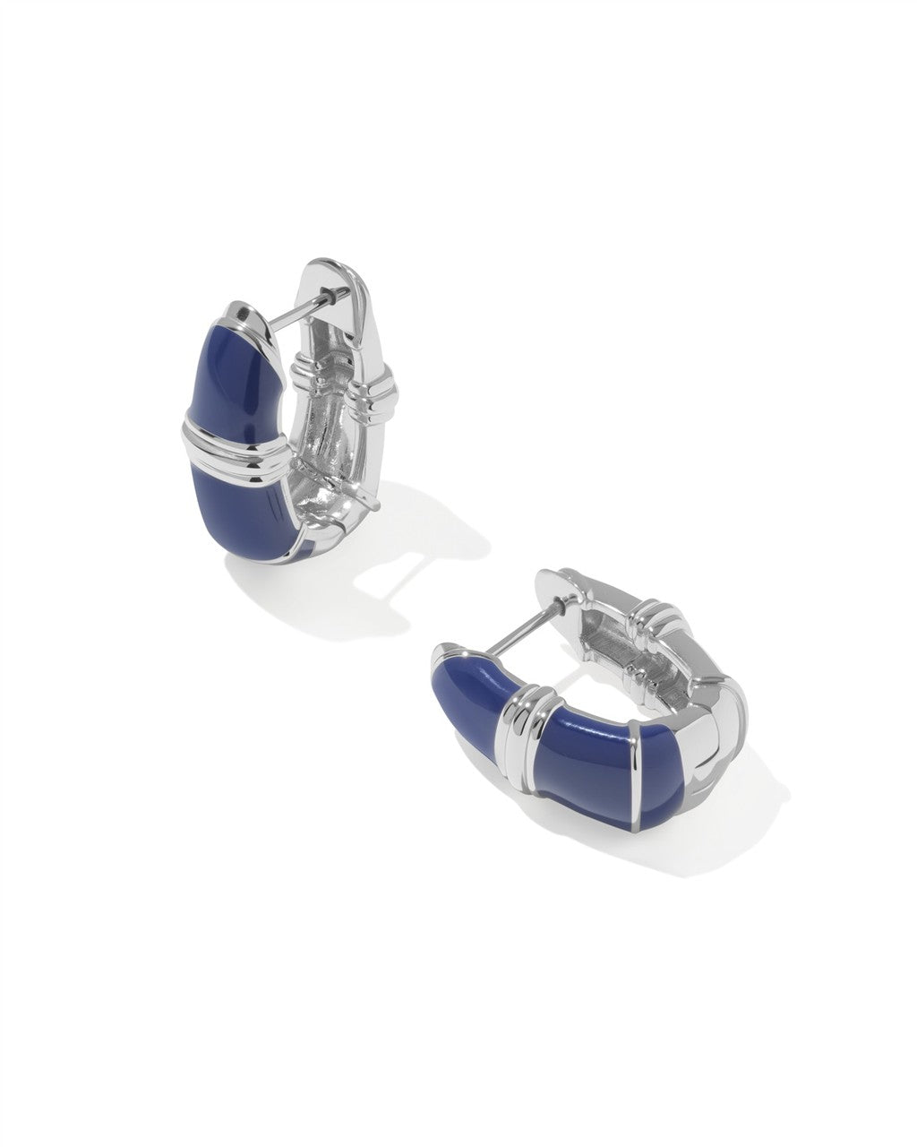 Courtney Enamel Huggie Earrings