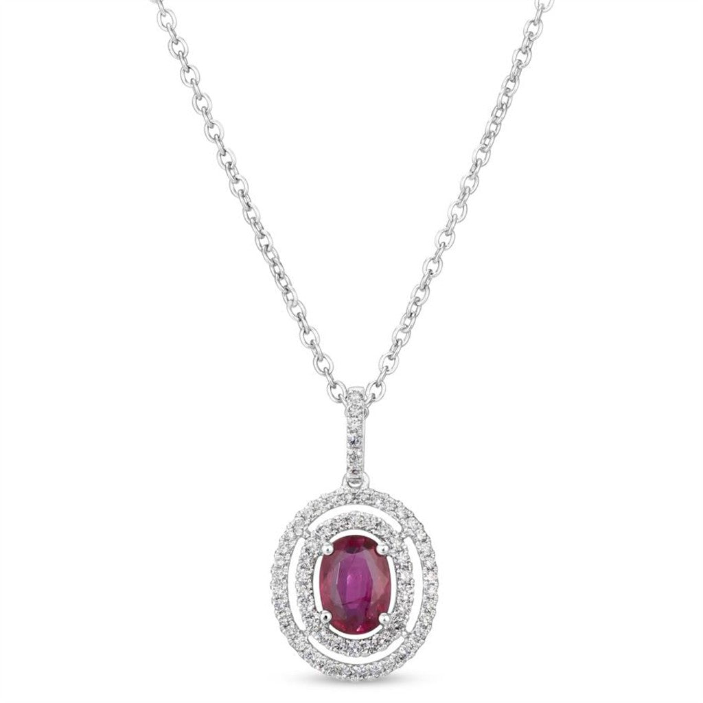 LeVian Ruby & Diamond Pendant