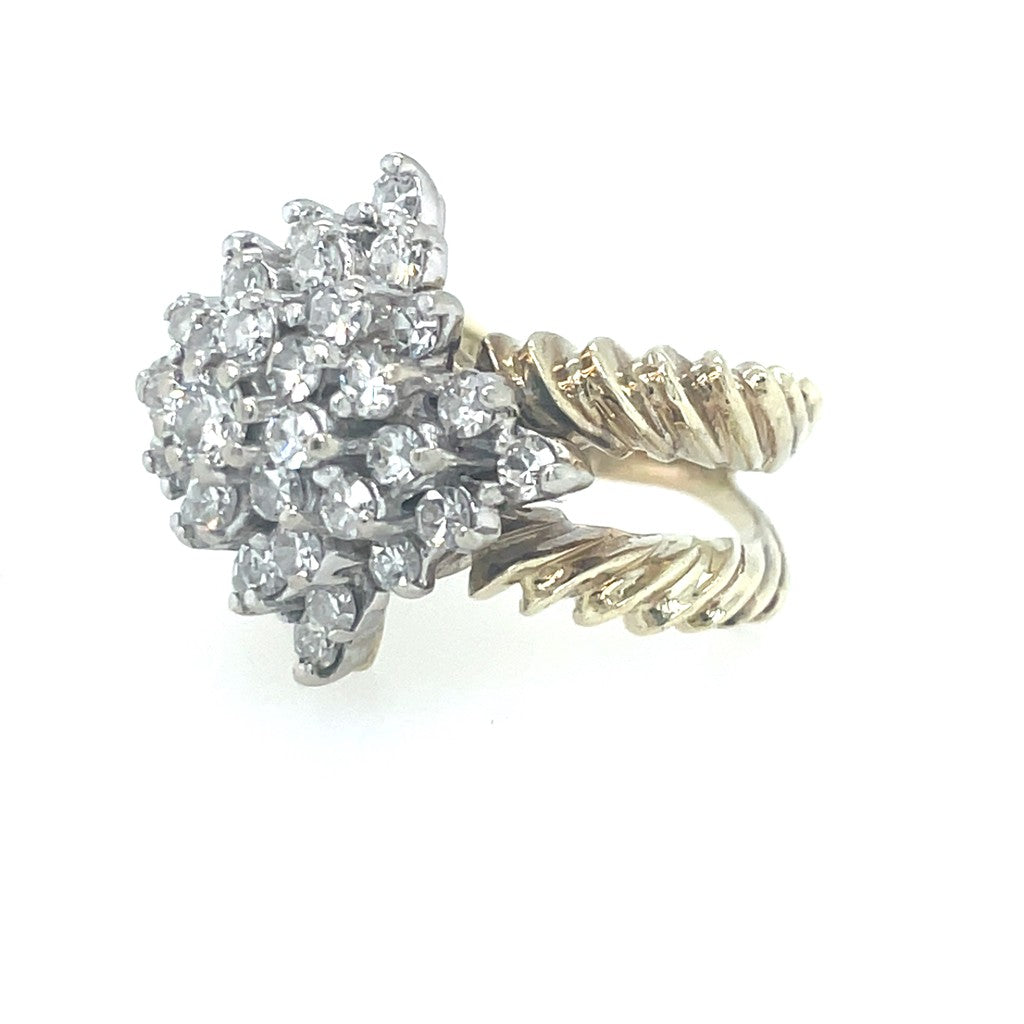 Diamond Cluster Ring