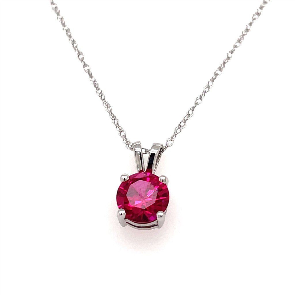 Ruby Pendant Necklace