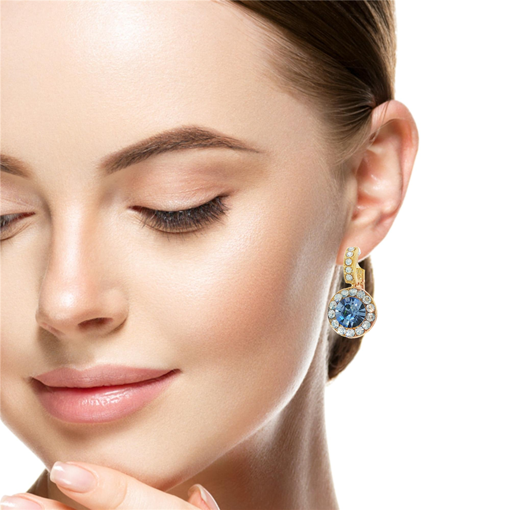 Large Embellished Halo Earrings