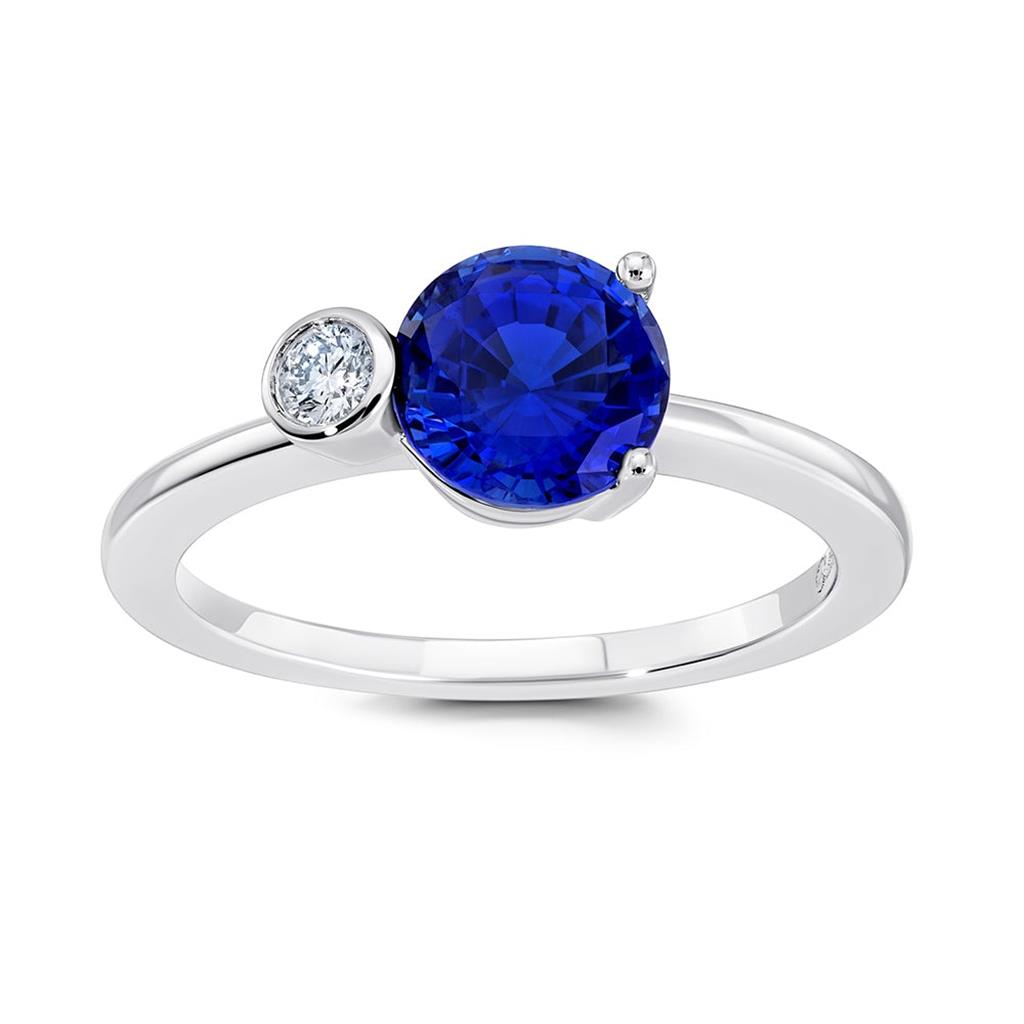 Chatham Blue Sapphire Ring