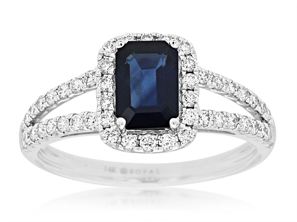 Sapphire & Diamond Ring