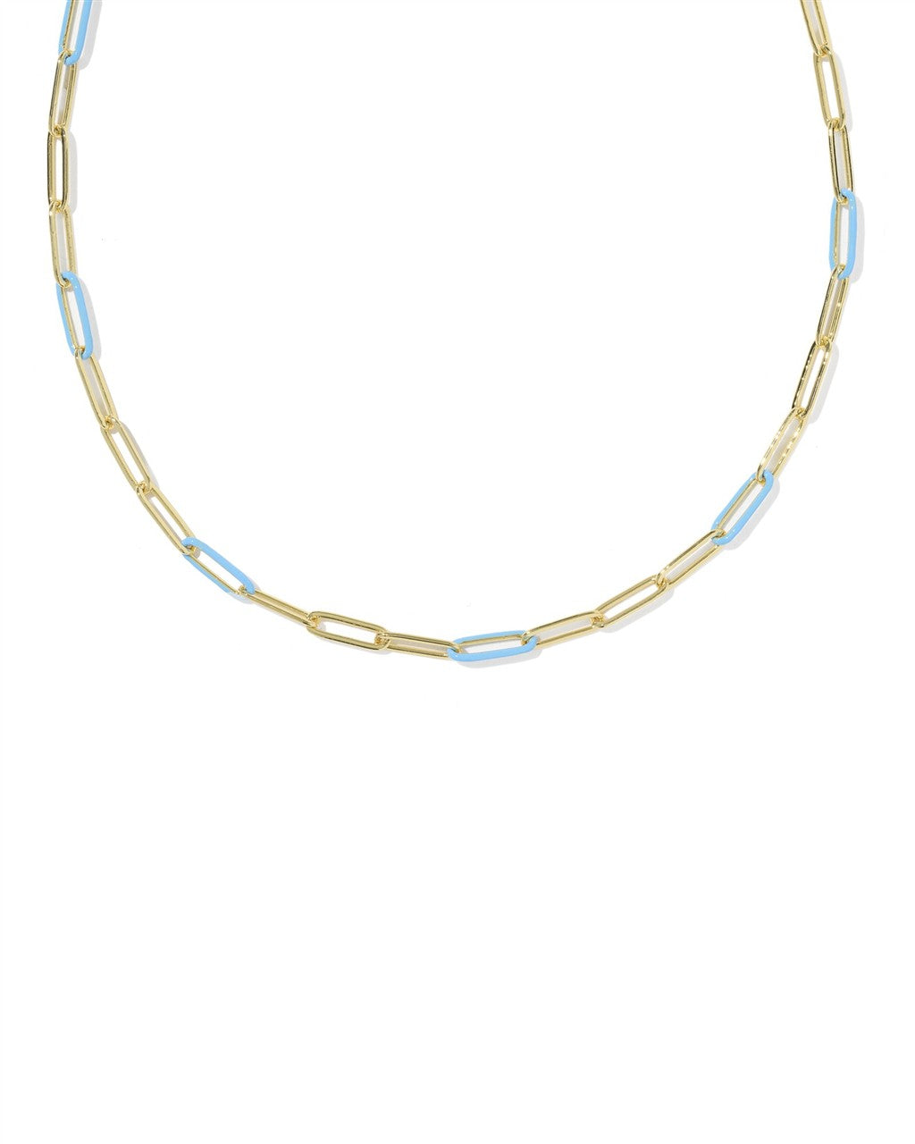 Courtney Enamel Link and Chain Necklace