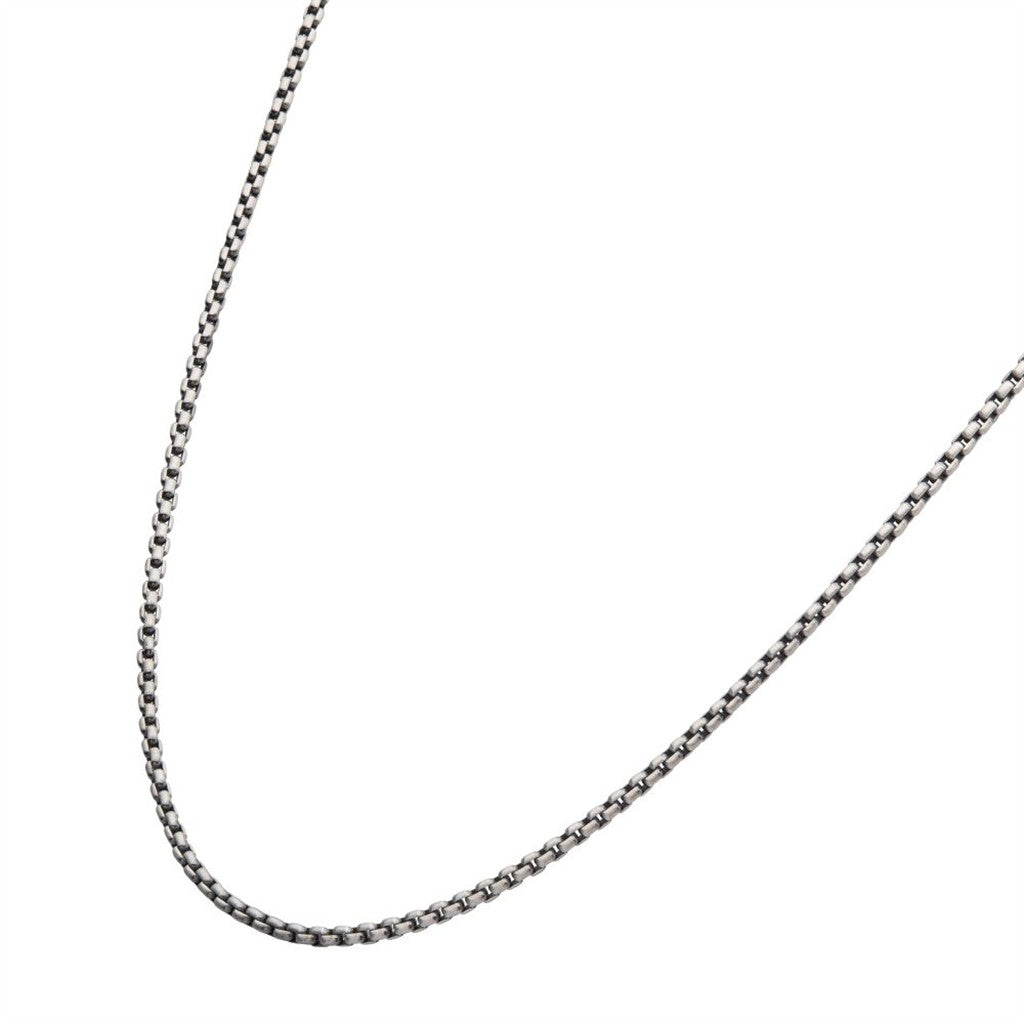 INOX Satin Finish Box Chain Necklace