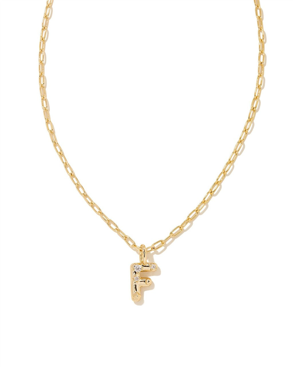 Kendra Scott Crystal Letter F Pendant Necklace