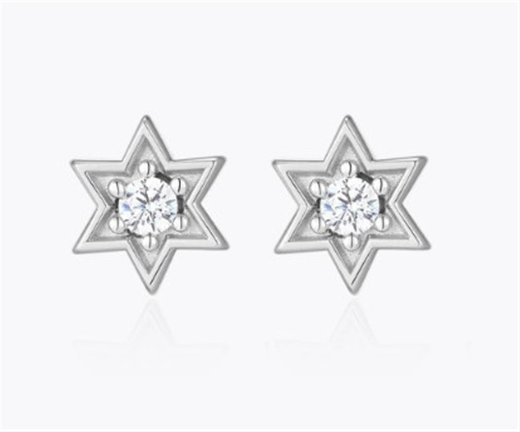 Star of David Stud Earrings