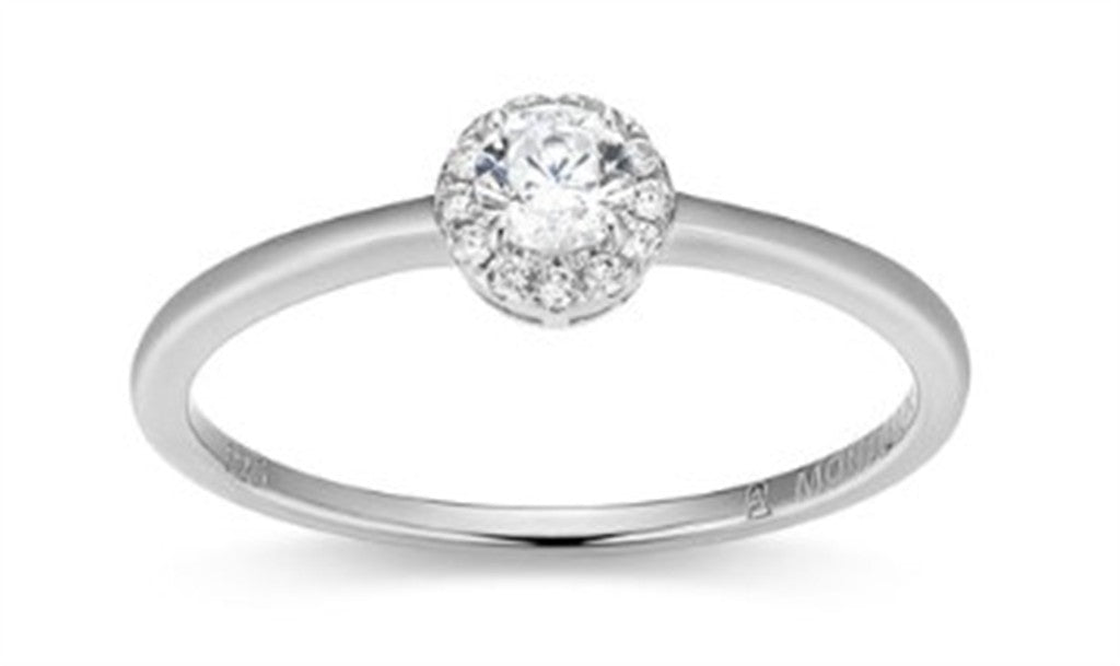 Halo Promise Ring
