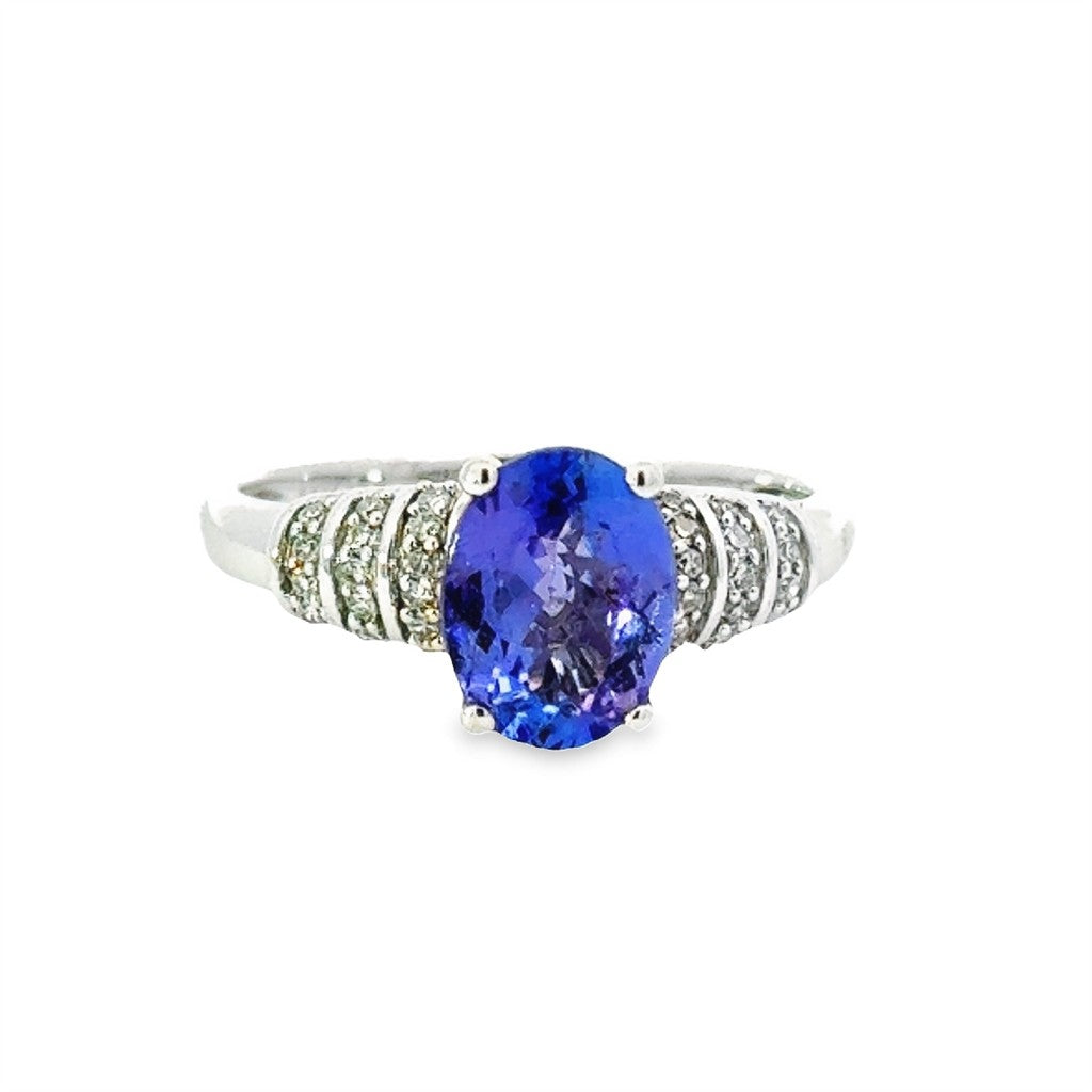 White Gold Tanzanite Ring