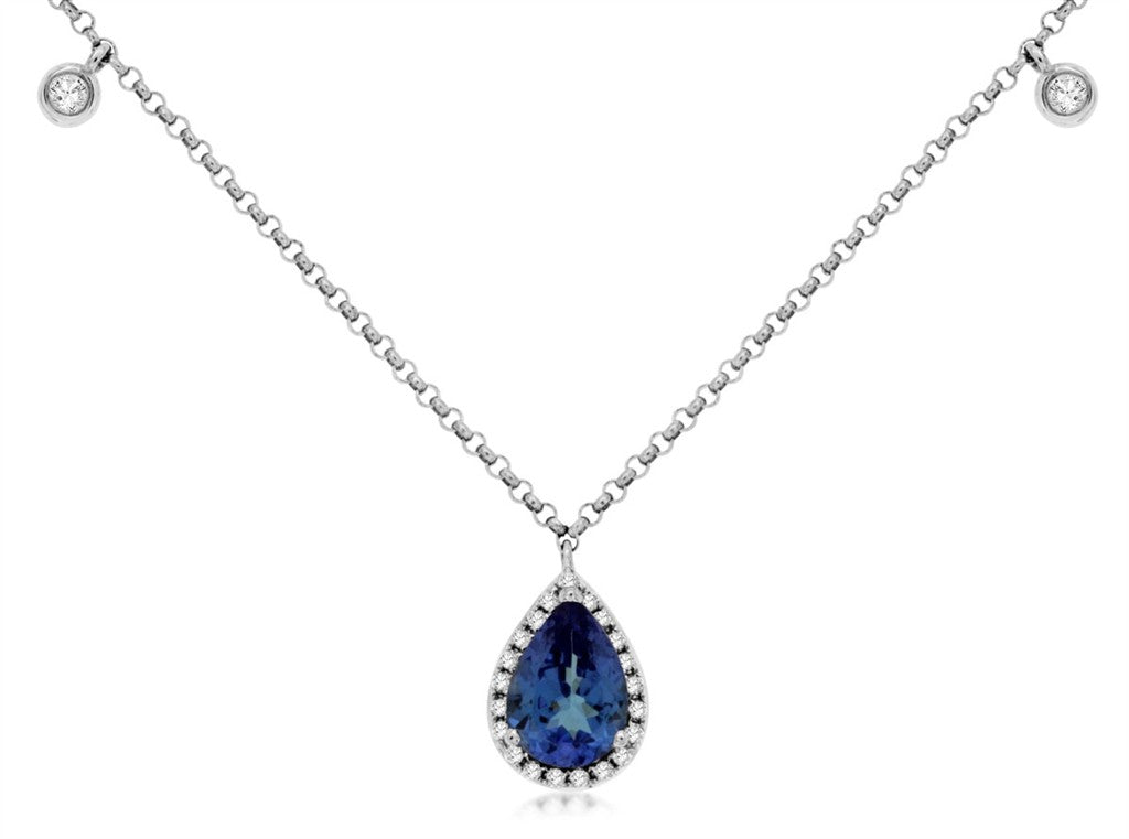 Tanzanite & Diamond Pendant