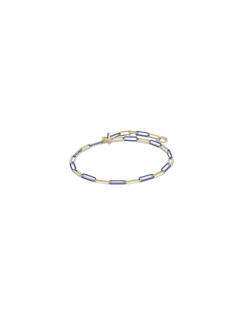 Courtney Enamel Link and Chain Bracelet