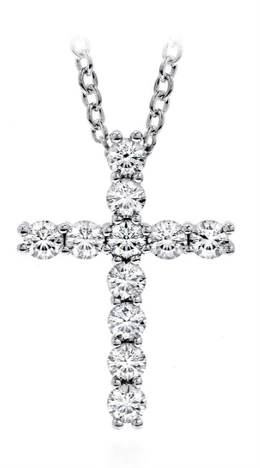 Hearts On Fire Whimsical Cross Pendant Necklace