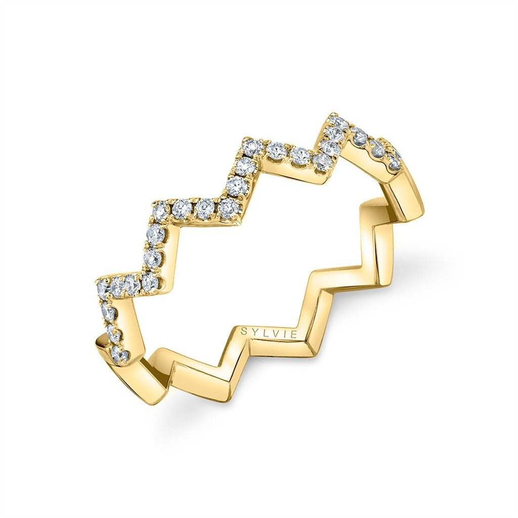 Modern Unique Wedding Band