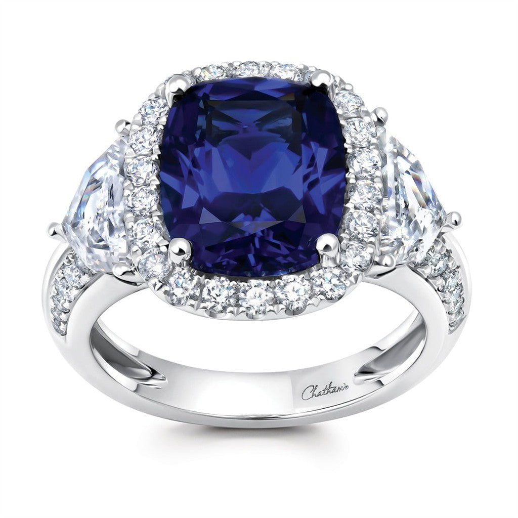 Chatham Blue Sapphire Ring