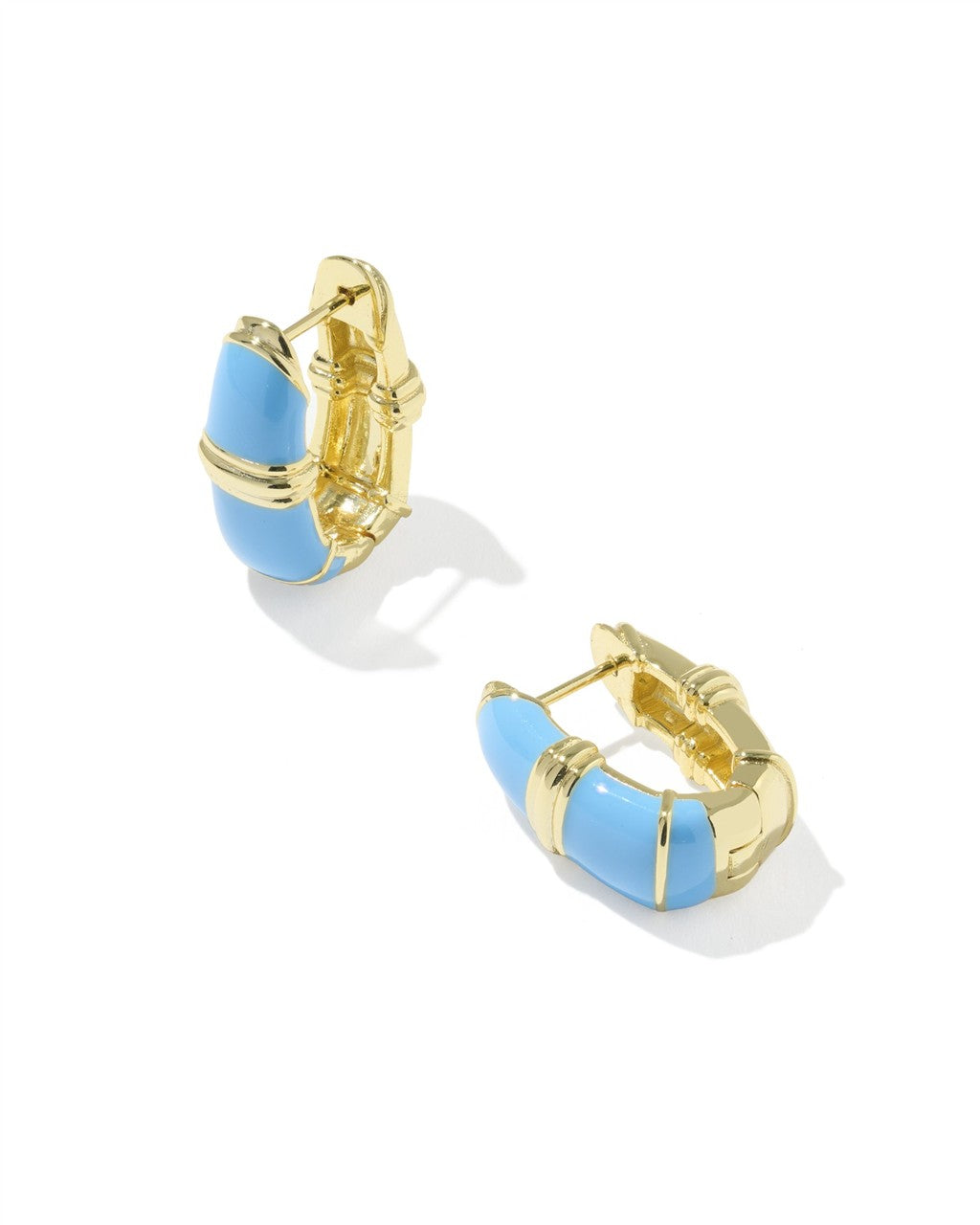 Courtney Enamel Huggie Earrings