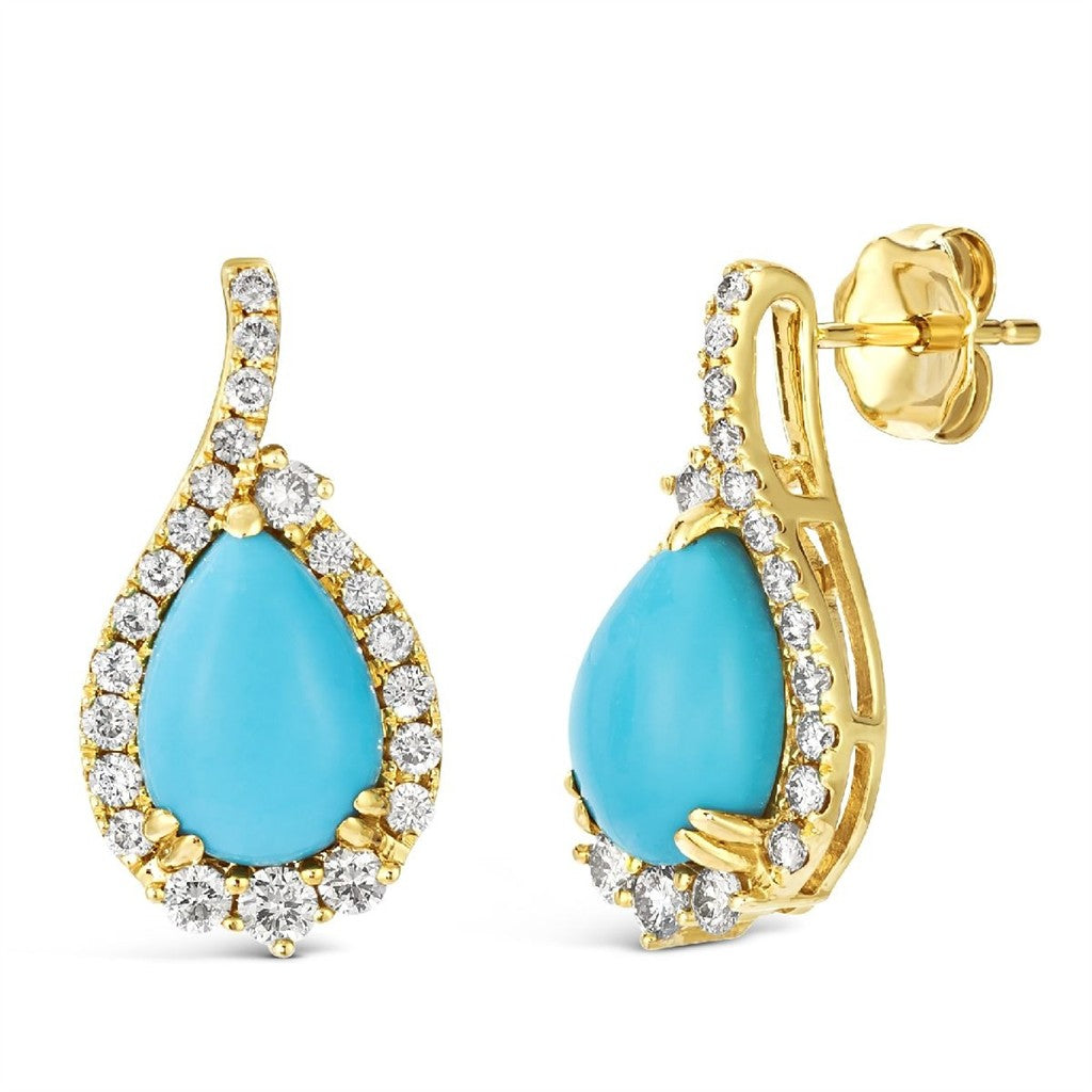 LeVian Turquoise Earrings