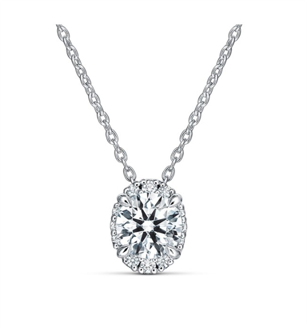 HOF Ellipse Diamond Pendant