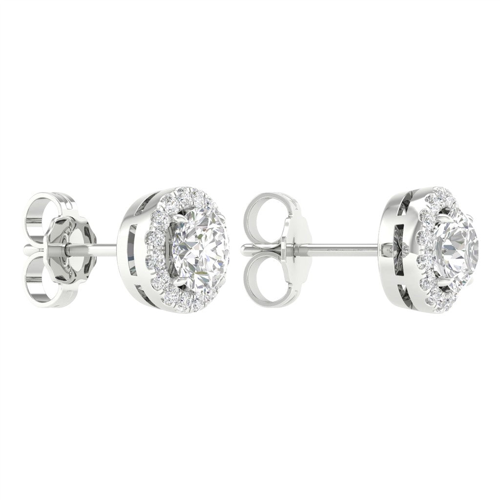 Halo Diamond Studs