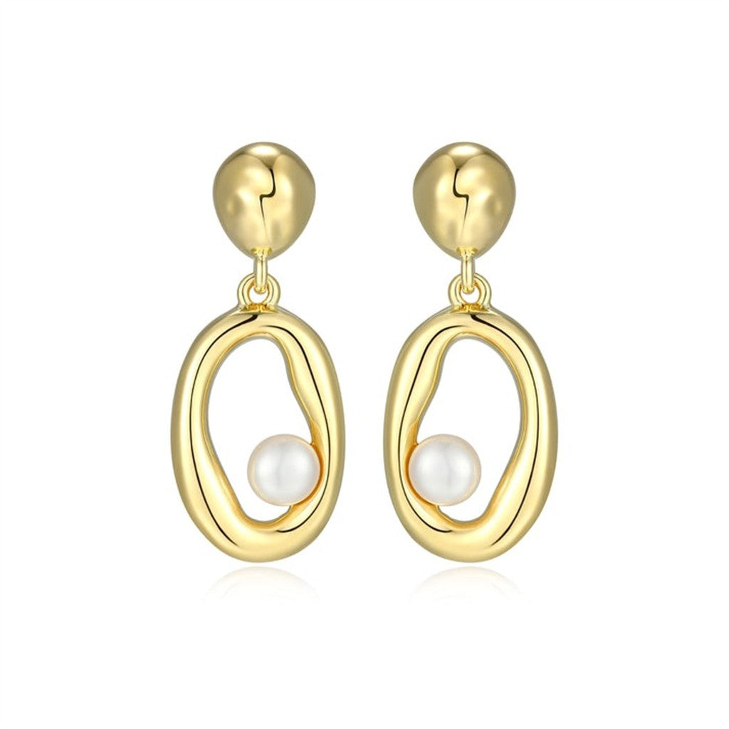 Elle Aurelia Freshwater Pearl Stud Drop Earrings