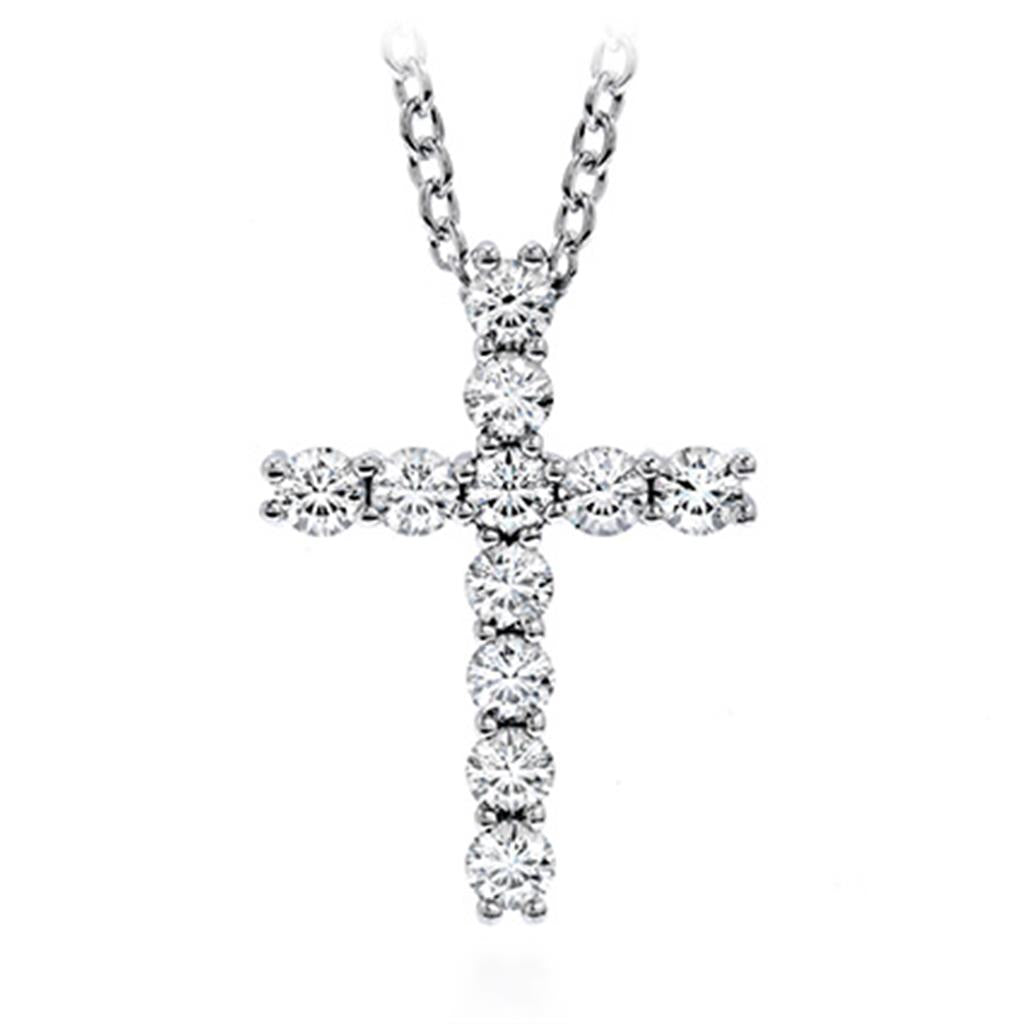 Hearts On Fire Whimsical Cross Pendant Necklace