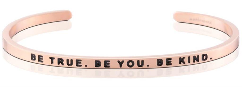 Be True. Be You. Be Kind. Mantra Bracelet