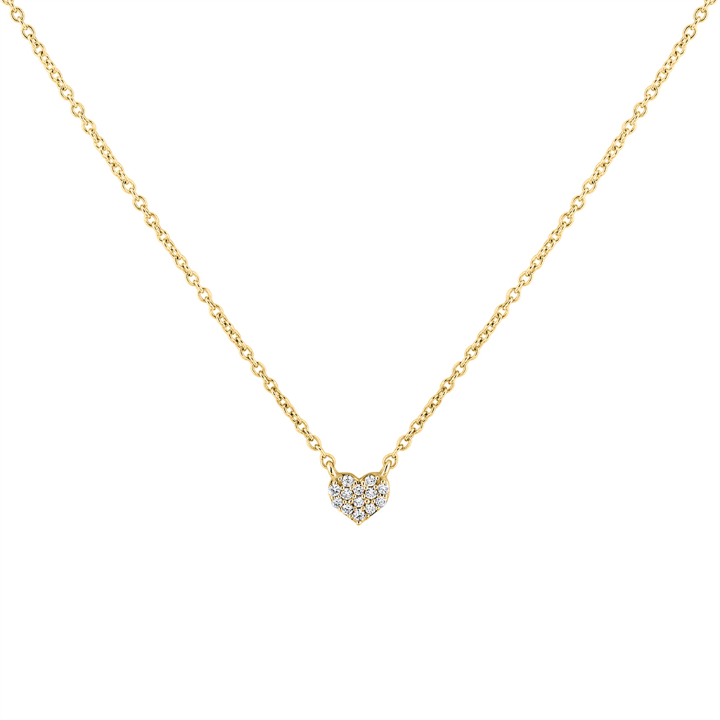Éternelle Small Diamond Heart Necklace